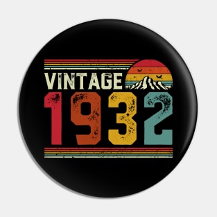 Vintage 1932 Birthday Gift Retro Style Pin