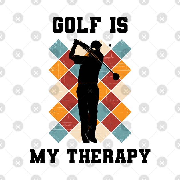 Golf Is My Therapy by coloringiship