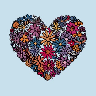 Heart of Flowers | T Shirt Design T-Shirt