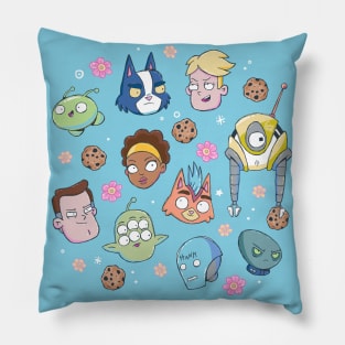 Final Space Friends and Enemies Pattern 1 Pillow