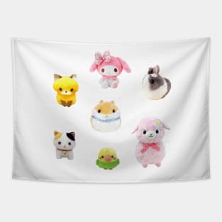 Fairykei Kawaii Plushies Sticker Pack Tapestry