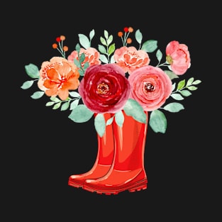 Spring Floral Boot 155 T-Shirt