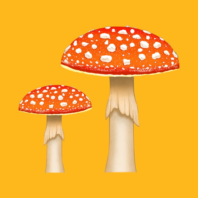 Mushrooms by Scarlet Sinner Art