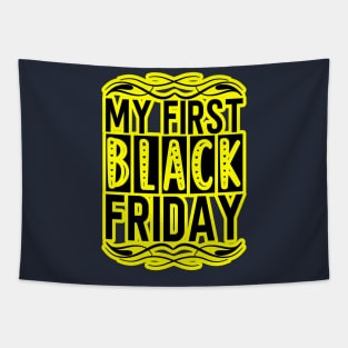 black friday, yellow and black friday Tapestry