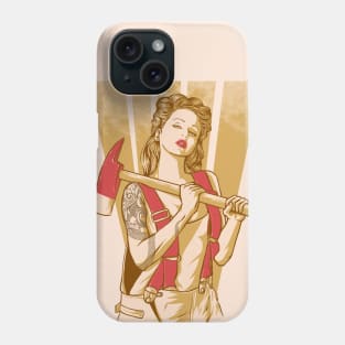 Axe girl Phone Case