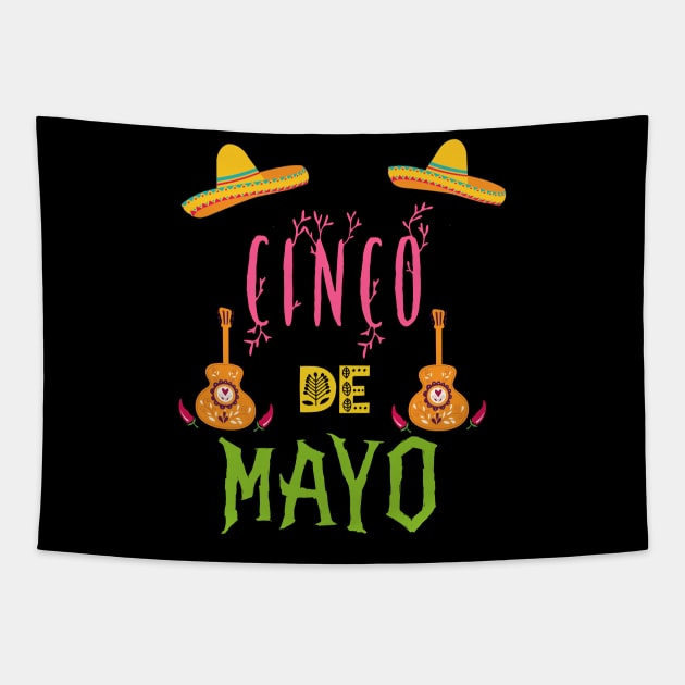 Cinco De Mayo Tapestry by UnderDesign