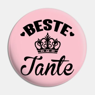 Beste Tante (Black( Pin