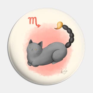 Zodiacat Scorpio Pin