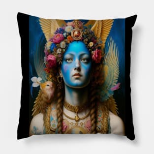 Heavenly God Myth Spiritual Art Pagan Demigod Angel Angelic Pillow