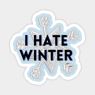 I HATE WINTER Magnet