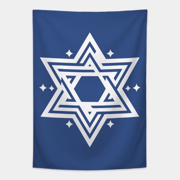 Star of David Stand with Israel Tapestry by Mey Designs