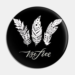 Be Free feathers Pin