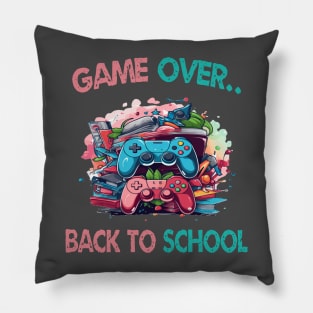 Back To School Game Over Pillow