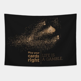 Casino shirt - play your cards right - gamble shirt Tapestry