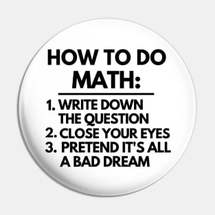 How to do math Pin