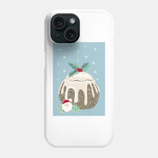 Vintage Christmas Pudding Jar with Gingerbread Cookies Phone Case