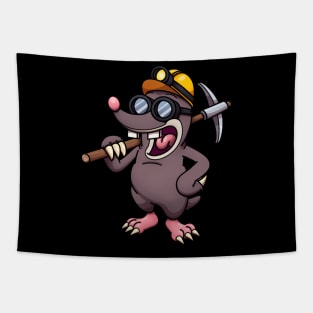 Miner Mole Tapestry