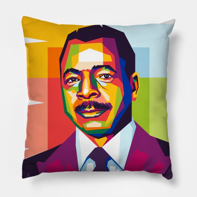 Apollo Creed Pillow by cool pop art house