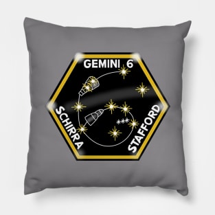 Gemini 6 Mission Patch/ArtWork Pillow