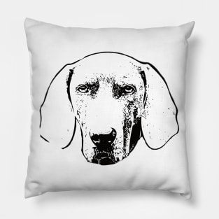 Weimaraner Face Design Pillow