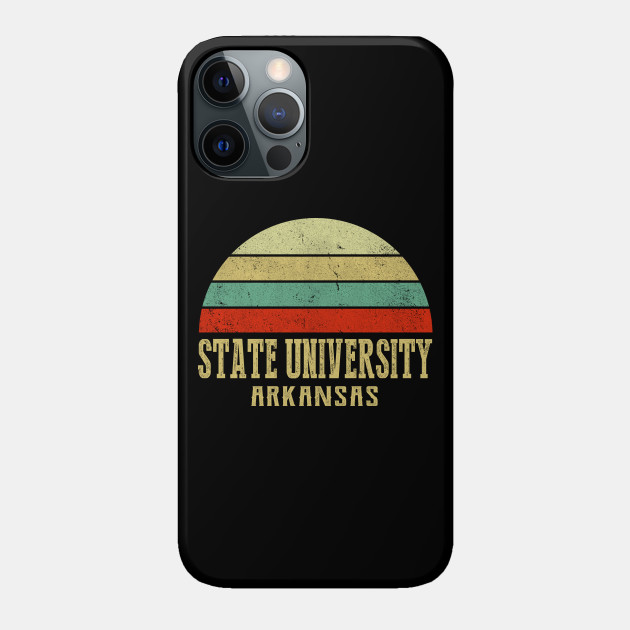 State University Arkansas Vintage Retro Sunset - State University Arkansas - Phone Case