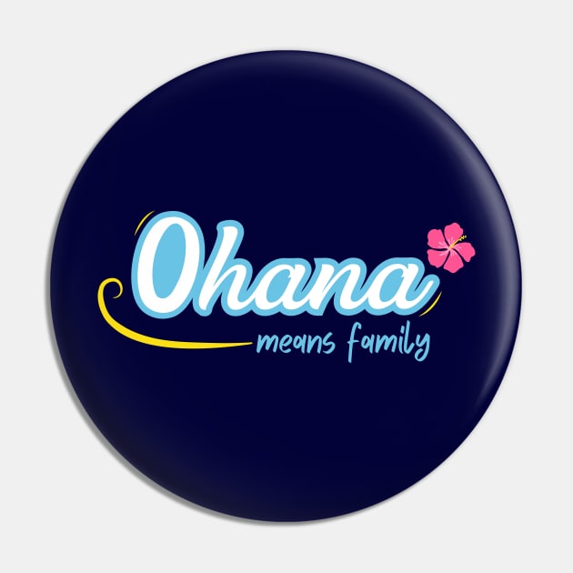 'Ohana Means Family - Blue - Lilo and Stitch Inspired Pin by Here With The Ears