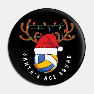 Santa's Ace Squad, Chirtmas, volleyball Pin