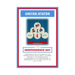 Independence Day - United States - For 4th of july - Print Design Poster - 17062014 T-Shirt