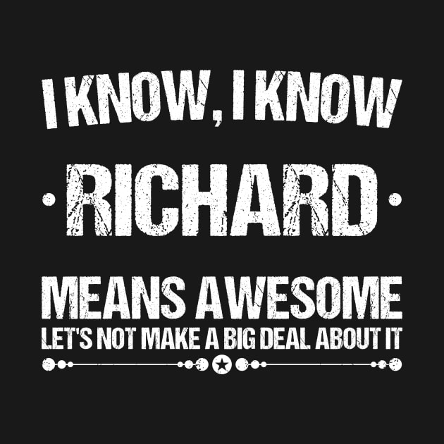 Best Richard Ever, Awesome Richard Name Personalized Birthday Gift by Art master