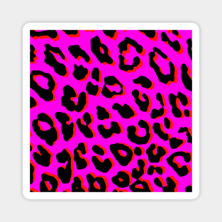 Leopard Print Pink Magnet