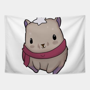 Cute Wombat Drawing Tapestry