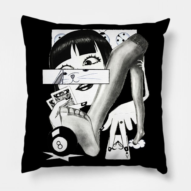 gamble-anime style Pillow by visionmaker