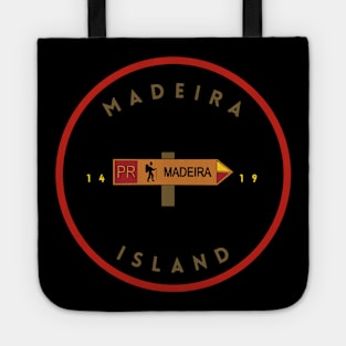 Madeira Island 1419 logo with the Recommended Walking Route sign (PR) in colour Tote