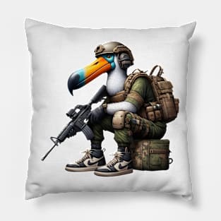 Tactical Dodo Bird Pillow