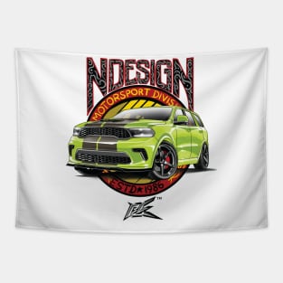 lime green dodge durango Tapestry