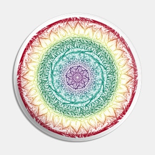 Rainbow Mandala Pride Pin