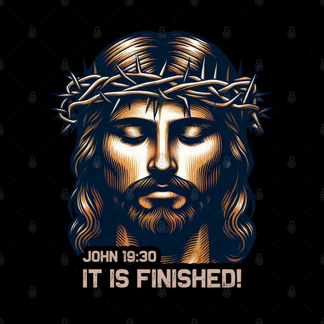 John 19:30 It Is Finished by Plushism