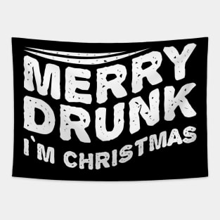 Merry Drunk - IM Christmas Funny Tapestry