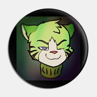 Winking Emerald by ANeedyRodent Pin