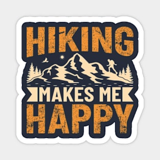 Hiking Makes Me Happy Magnet