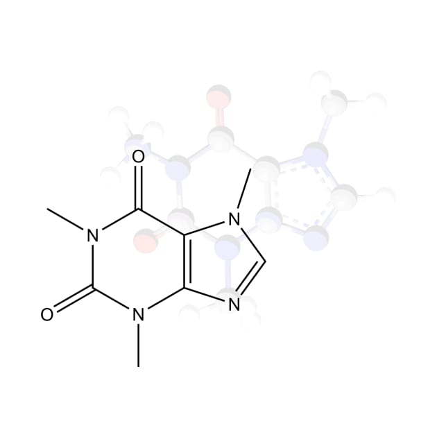Caffeine Molecule by ChemECool