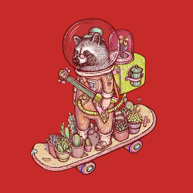 Raccoon space suits by makapa