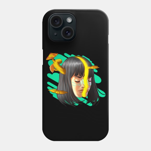 Mushroom girl 1 Phone Case by felixantosart