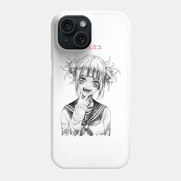 Hikimo B&W Phone Case by SiksisArt