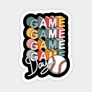 Game Day Baseball Artwork Magnet