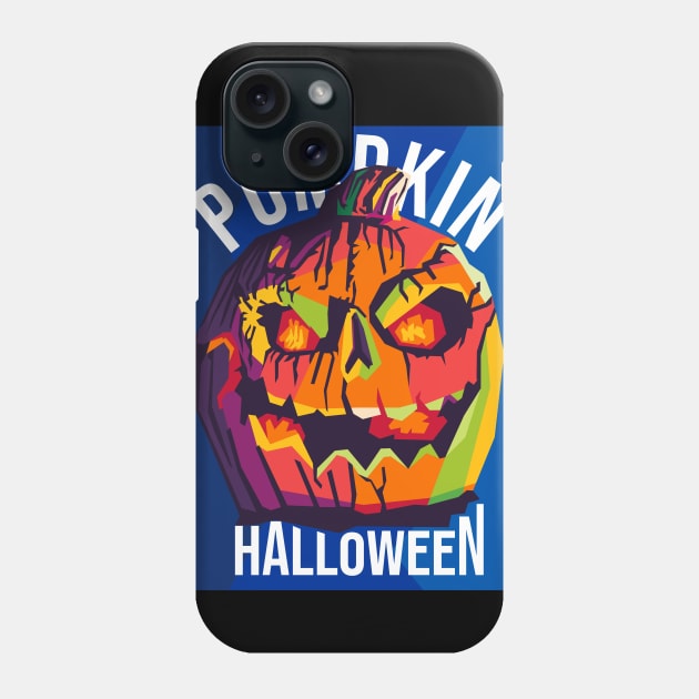 halloween pumpkin spooky Phone Case by cool pop art house