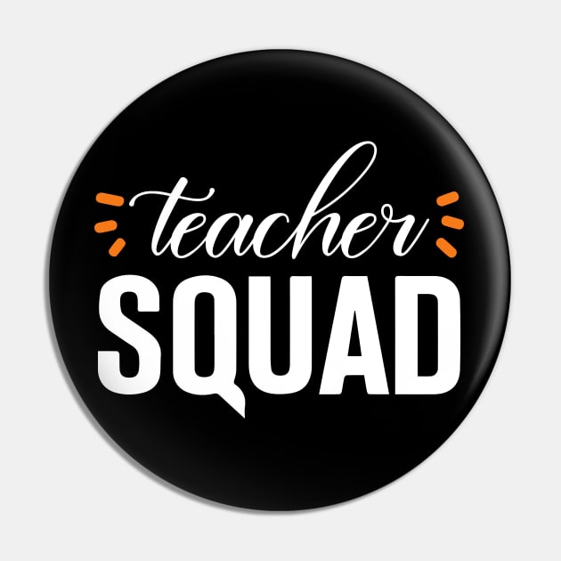 teacher squad a gift for the teacher Pin by FatTize