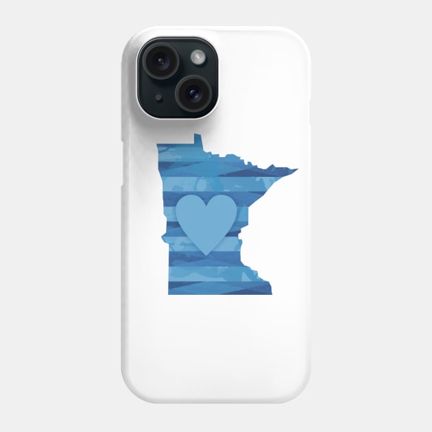 Minnesota Heart Phone Case by Dale Preston Design