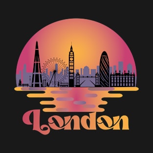 London City Skyline England Travel T-Shirt