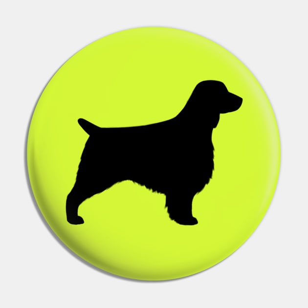 Welsh Springer Spaniel Silhouette Pin by Coffee Squirrel